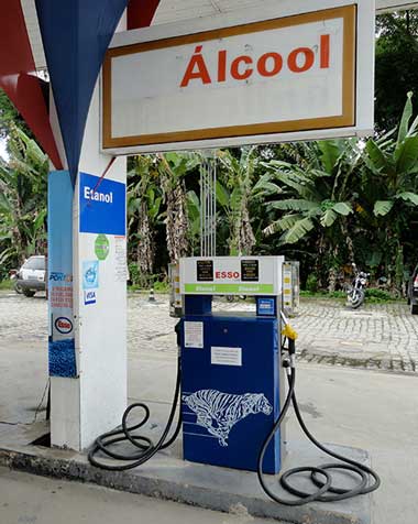 Tankstelle für Biokraftstoff in Brasilien