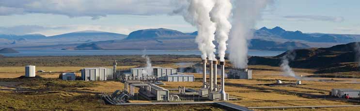 Geothermie Kraftwerk in Island